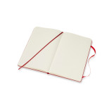 Notes MOLESKINE Classic L (13x21 cm) w kropki, twarda oprawa, scarlet red, 240 stron, czerwony