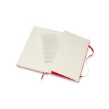Notes MOLESKINE Classic L (13x21 cm) w kropki, twarda oprawa, scarlet red, 240 stron, czerwony
