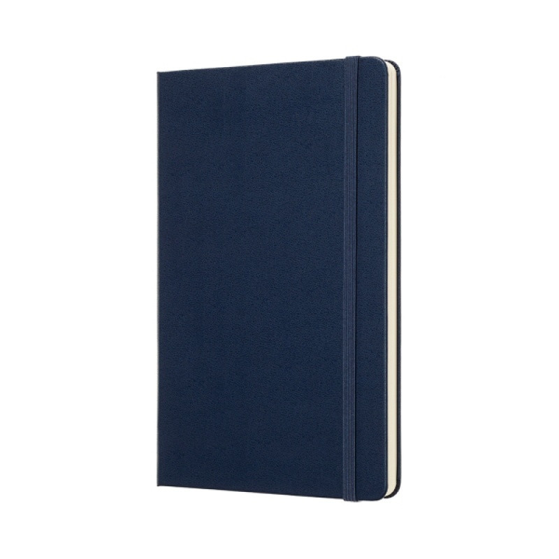 Notes MOLESKINE Classic L (13x21 cm) w kropki, twarda oprawa, sapphire blue, 240 stron, niebieski