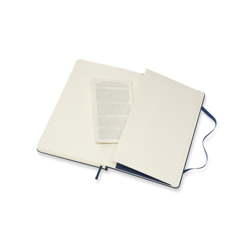 Notes MOLESKINE Classic L (13x21 cm) w kropki, twarda oprawa, sapphire blue, 240 stron, niebieski