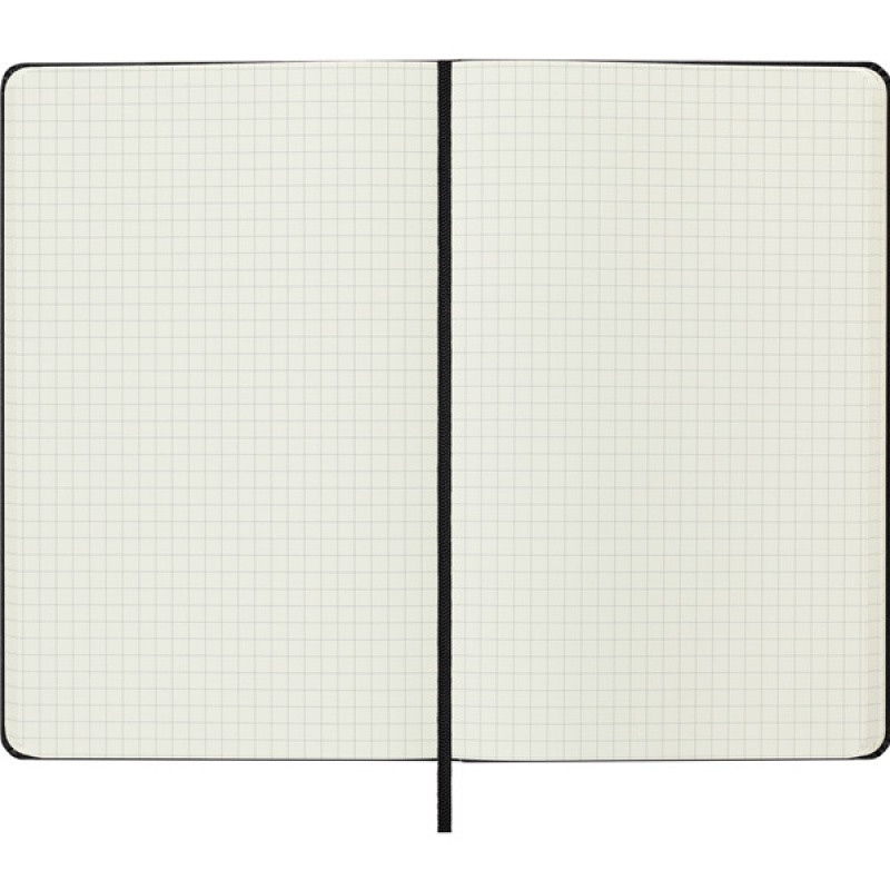 Notes MOLESKINE Classic L (13x21cm) w kratkę, twarda oprawa, 240 stron, czarny