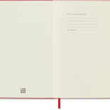 Notes MOLESKINE Classic L (13x21cm) w kratkę, twarda oprawa, 240 stron, czerwony