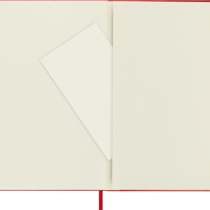 Notes MOLESKINE Classic L (13x21cm) w kratkę, twarda oprawa, 240 stron, czerwony