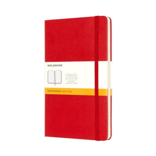 Notes MOLESKINE Classic L (13x21cm) w linie, twarda oprawa, 240 stron, czerwony