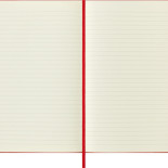 Notes MOLESKINE Classic L (13x21cm) w linie, twarda oprawa, 240 stron, czerwony