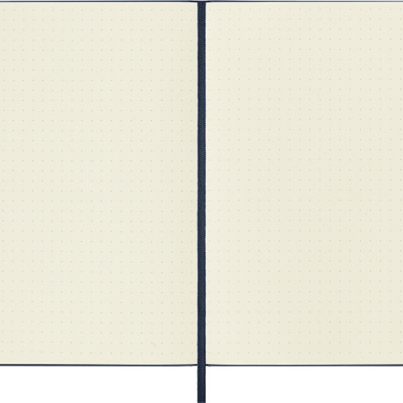 Notes MOLESKINE Classic M (11,5x18 cm) w kropki, twarda oprawa, sapphire blue, 208 stron, niebieski