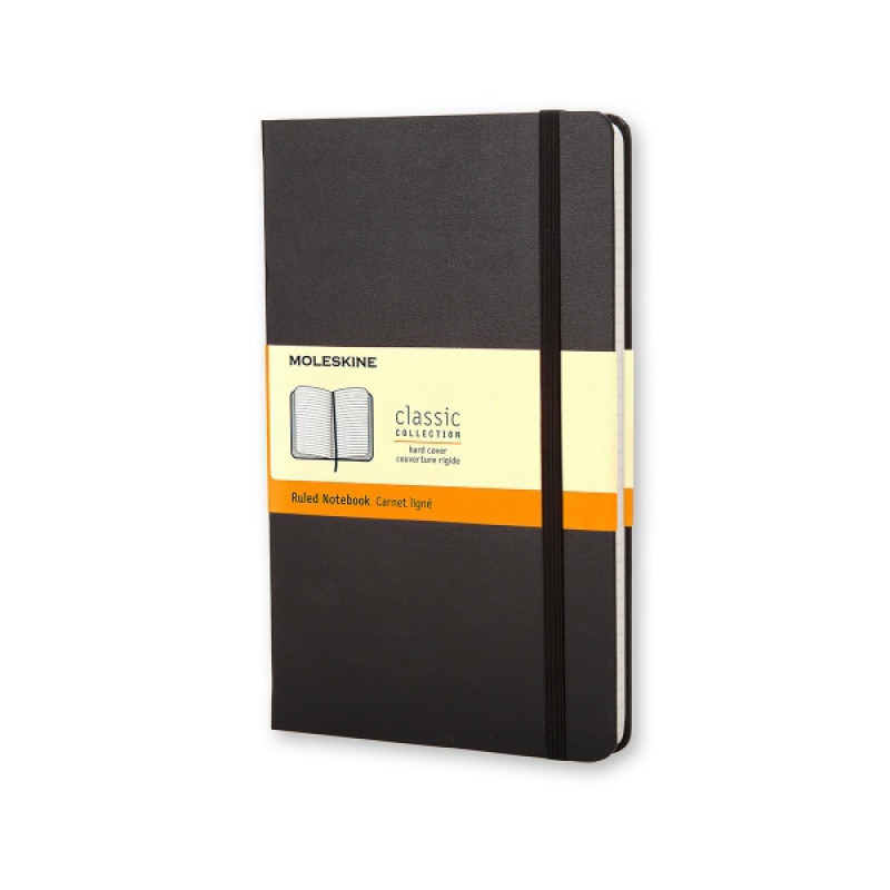 Notes MOLESKINE Classic P (9x14cm) w linie, twarda oprawa, 192 strony, czarny