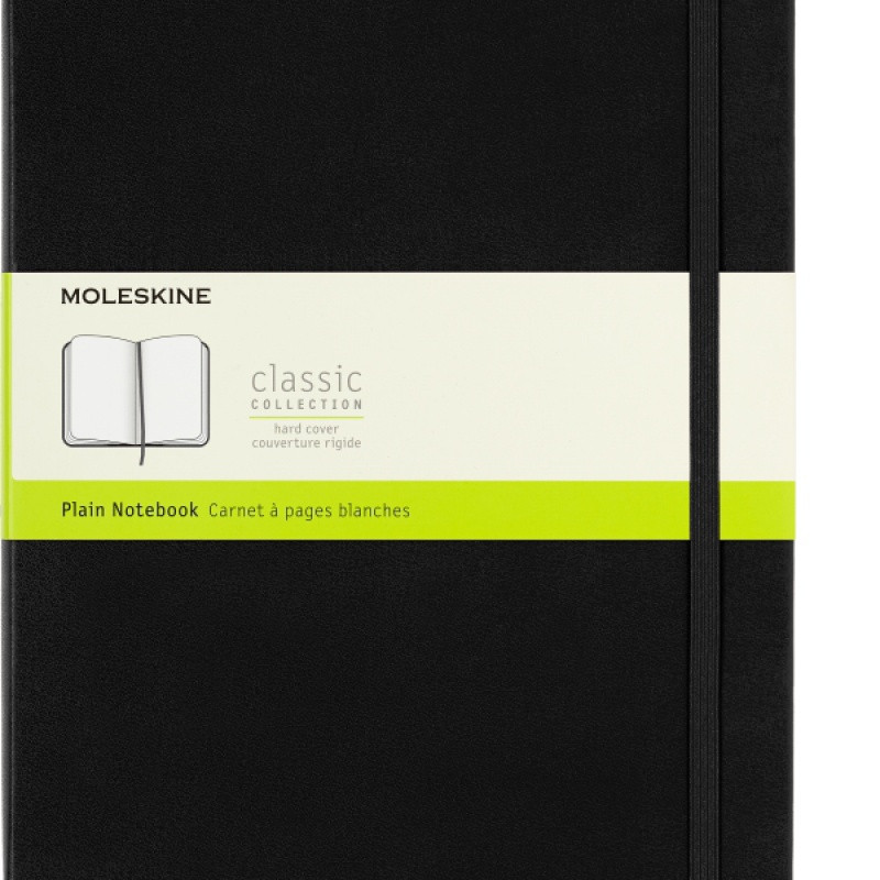 Notes MOLESKINE Classic XL (19x25cm) gładki, twarda oprawa, 192 strony, czarny
