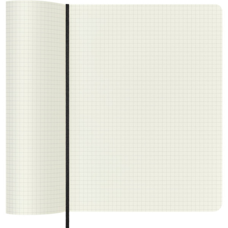 Notes MOLESKINE Classic XL (19x25cm) w kratkę, miękka oprawa, 192 strony, czarny