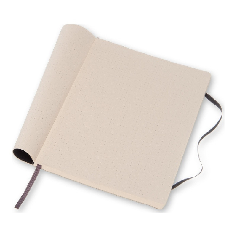 Notes MOLESKINE Classic XL (19x25cm) w kropki, miękka oprawa, 192 strony, czarny