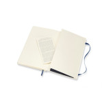 Notes MOLESKINE L (13x21cm) gładki, miękka oprawa, sapphire blue, 192 strony, niebieski