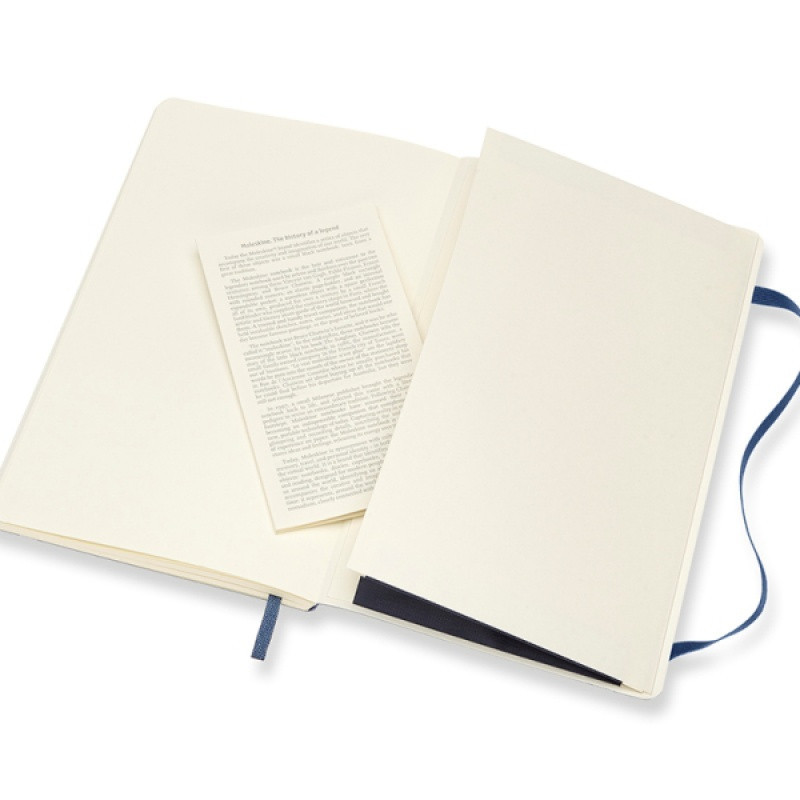 Notes MOLESKINE L (13x21cm) w kropki, miękka oprawa, sapphire blue, 192 strony, niebieski