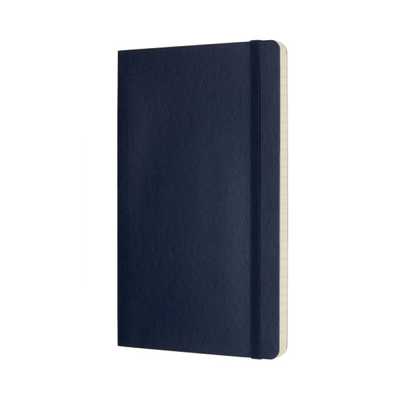 Notes MOLESKINE L (13x21cm) w linie, miękka oprawa, sapphire blue, 192 strony, niebieski