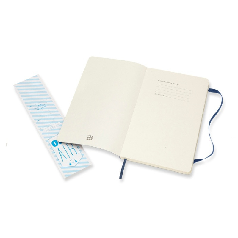 Notes MOLESKINE L (13x21cm) w linie, miękka oprawa, sapphire blue, 192 strony, niebieski