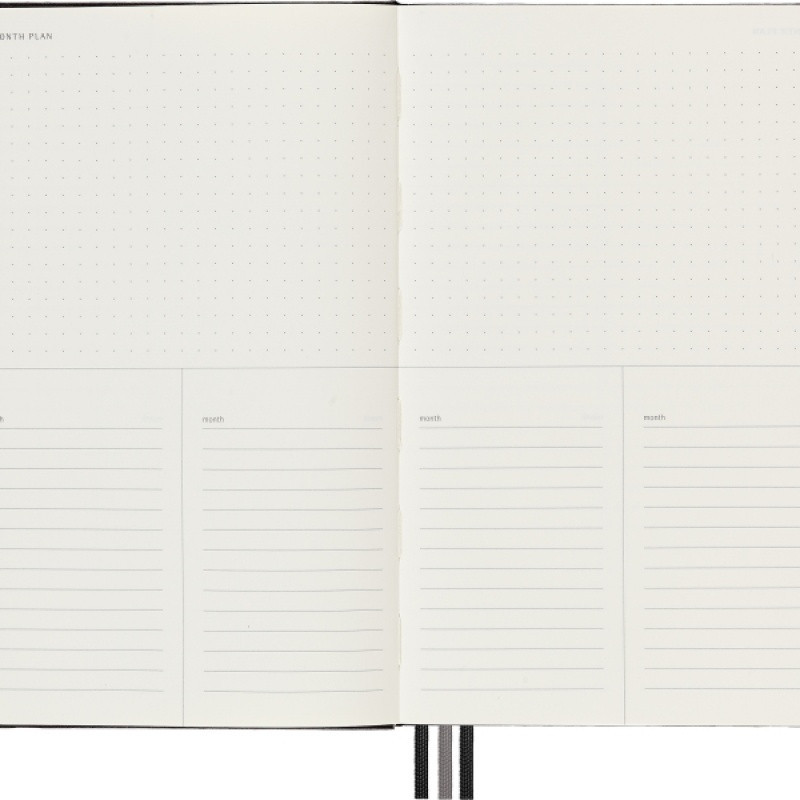 Notes MOLESKINE PRO Project Planner L (13x21 cm) twarda oprawa, czarny