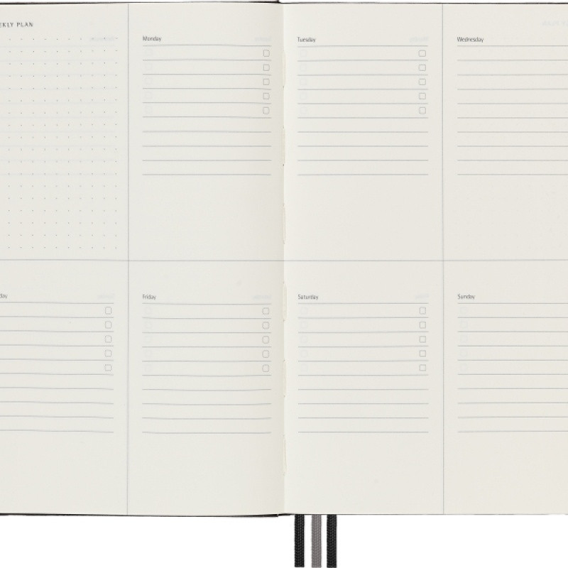 Notes MOLESKINE PRO Project Planner L (13x21 cm) twarda oprawa, czarny