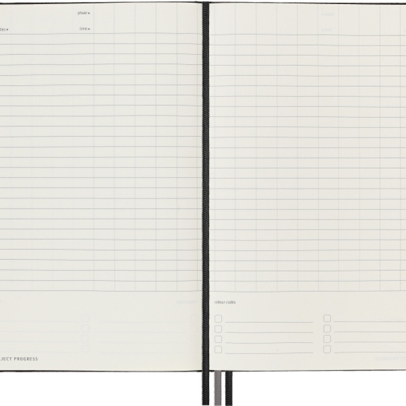 Notes MOLESKINE PRO Project Planner L (13x21 cm) twarda oprawa, czarny