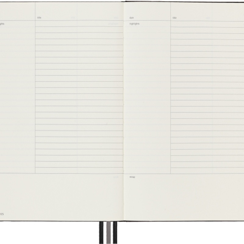 Notes MOLESKINE PRO Project Planner L (13x21 cm) twarda oprawa, czarny