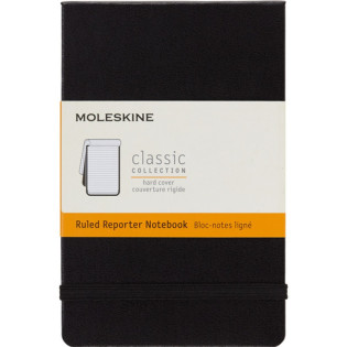 Notes MOLESKINE Reporter P (9x14cm) w linie, twarda oprawa, 192 strony, czarny