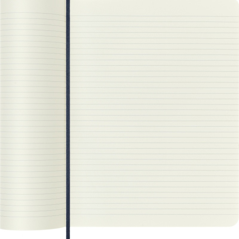 Notes MOLESKINE XL (19x25cm) w linie, miękka oprawa, sapphire blue, 192 strony, niebieski