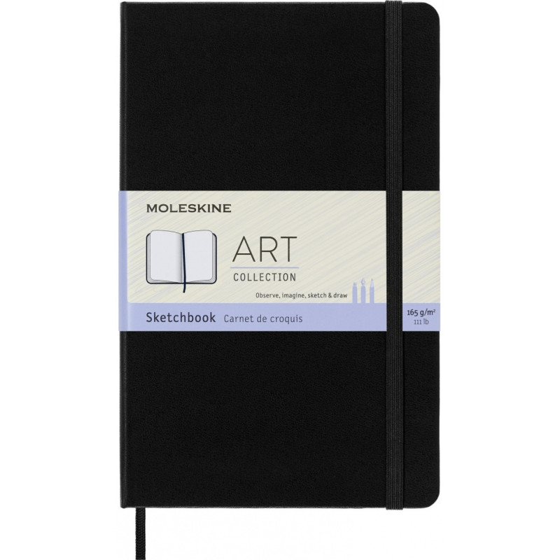 Szkicownik MOLESKINE L (13x21cm), twarda oprawa, 104 strony, czarny