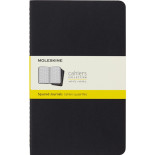Zestaw 3 Zeszytów MOLESKINE Cahier Journals L (13x21cm) w kratkę, 80 strony, czarny