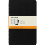Zestaw 3 Zeszytów MOLESKINE Cahier Journals L (13x21cm) w linie, 80 stron, czarny