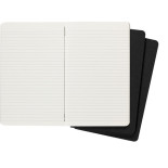 Zestaw 3 Zeszytów MOLESKINE Cahier Journals L (13x21cm) w linie, 80 stron, czarny