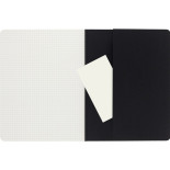 Zestaw 3 Zeszytów MOLESKINE Cahier Journals XL (19x25cm) w kratkę, 120 stron, czarny