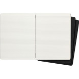 Zestaw 3 Zeszytów MOLESKINE Cahier Journals XL (19x25cm) w linie, 120 stron, czarny