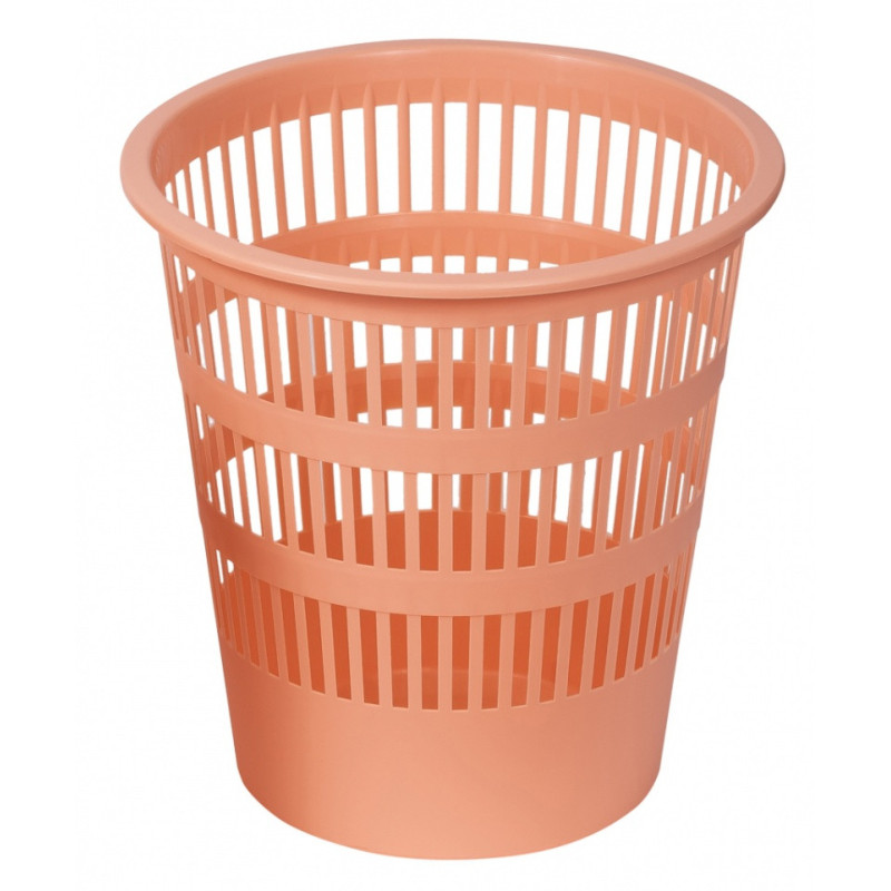 Kosz na śmieci DONAU LIFE, ażurowy, 12l, pastel, pomarańczowy