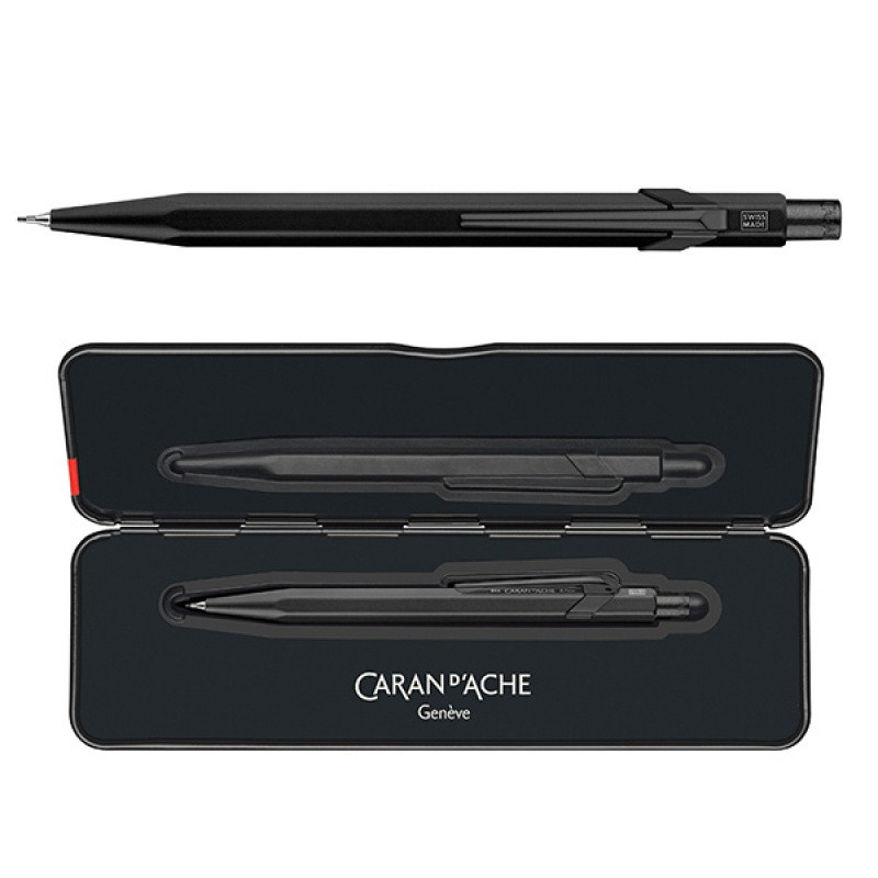 Ołówek automatyczny CARAN D'ACHE 844 Black Code, w pudełku, czarny