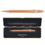 Ołówek automatyczny CARAN D'ACHE 844 Brut Rose, w pudełku, różowe złoto