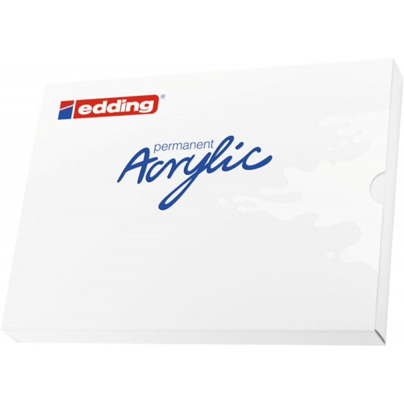 Marker akrylowy /125 EDDING, 12 kolorów