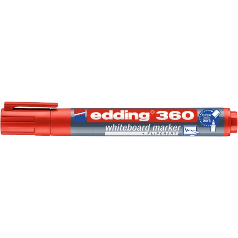 Marker do tablic e-360 EDDING, 1,5-3mm, czerwony