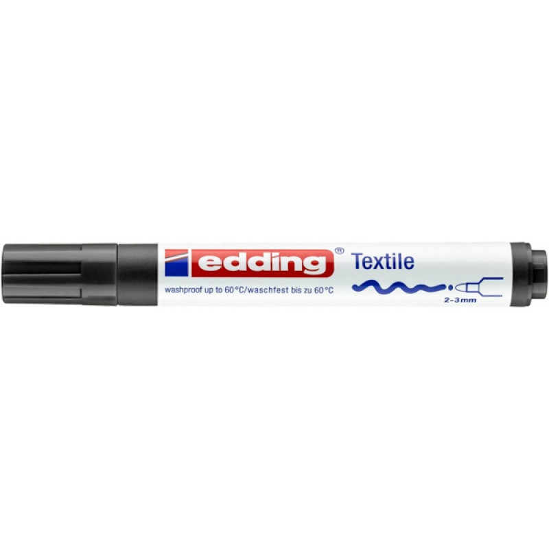 Marker do tekstyliów e-4500 EDDING, 2-3mm, czarny