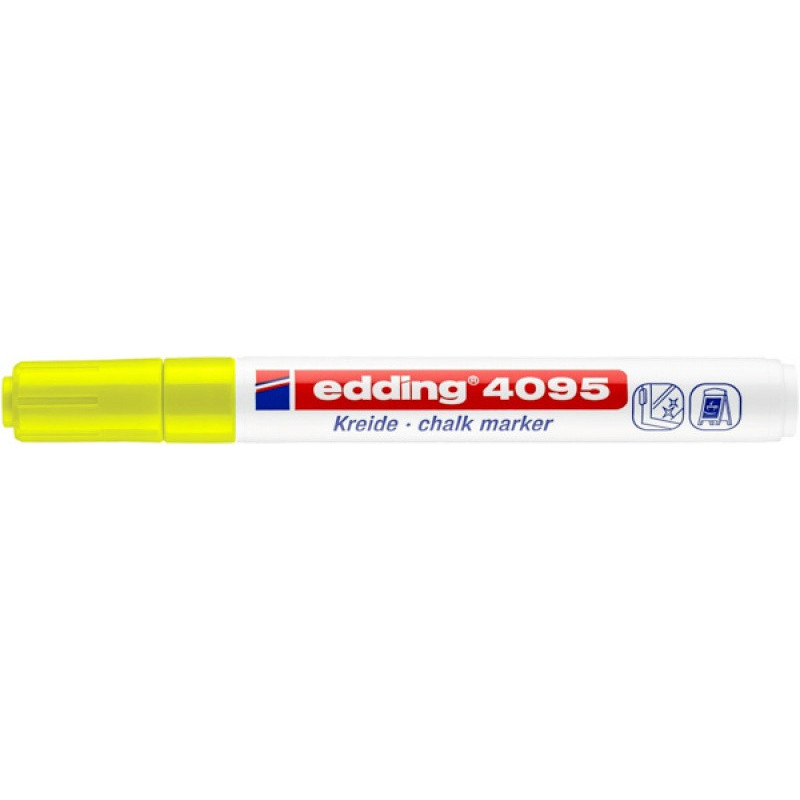 Marker kredowy e-4095 EDDING, 2-3mm, neon żółty