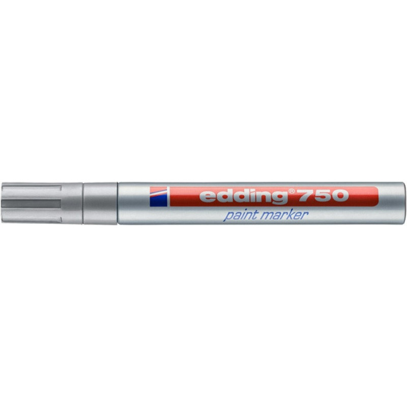 Marker olejowy e-750 EDDING, 2-4mm, srebrny