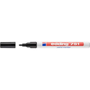 Marker olejowy e-751 EDDING, 1-2mm, czarny
