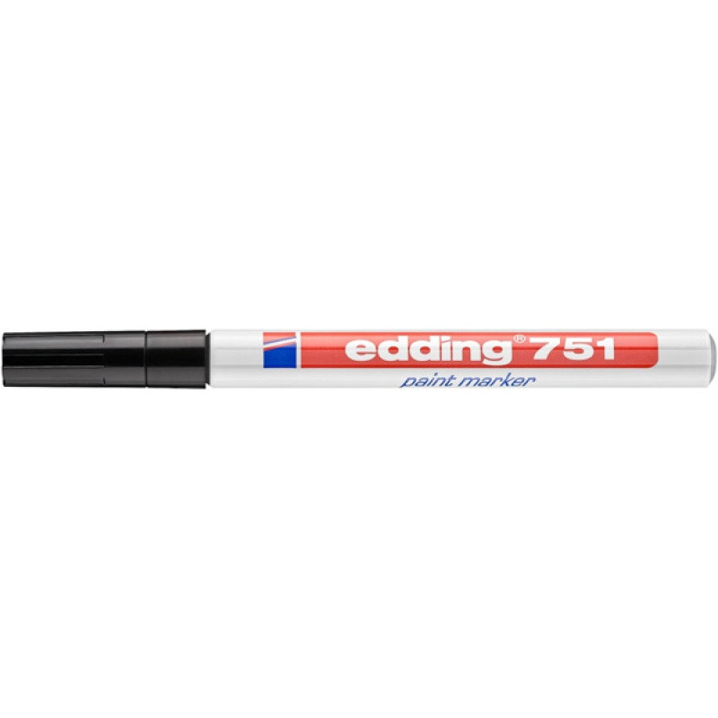 Marker olejowy e-751 EDDING, 1-2mm, czarny