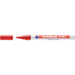 Marker olejowy e-751 EDDING, 1-2mm, czerwony
