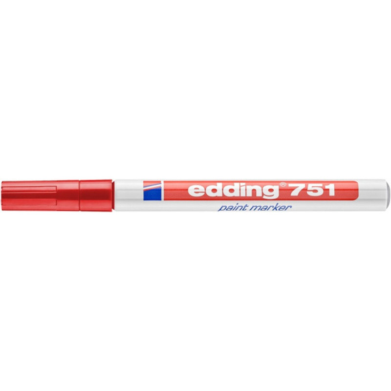 Marker olejowy e-751 EDDING, 1-2mm, czerwony