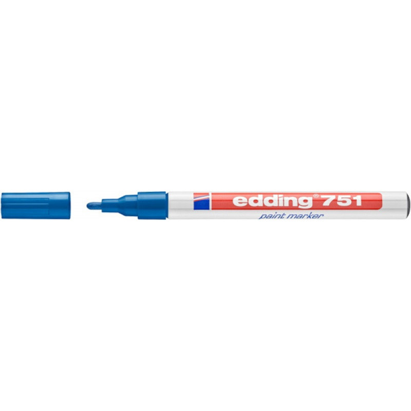 Marker olejowy e-751 EDDING, 1-2mm, niebieski