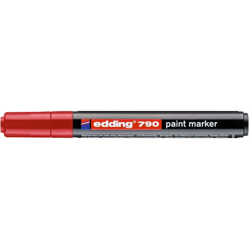 Marker olejowy e-790 EDDING, 2-3 mm, czerwony