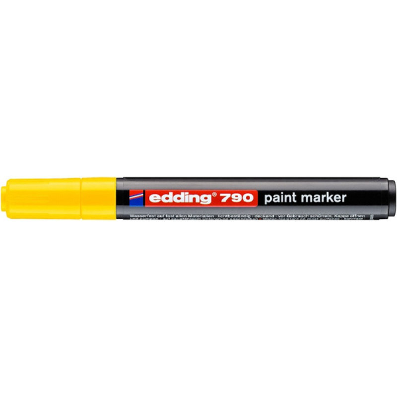 Marker olejowy e-790 EDDING, 2-3 mm, żółty
