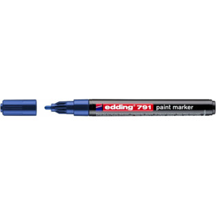 Marker olejowy e-791 EDDING, 1-2mm, niebieski