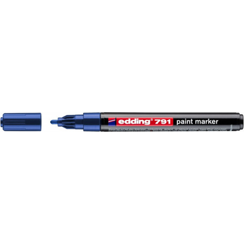 Marker olejowy e-791 EDDING, 1-2mm, niebieski