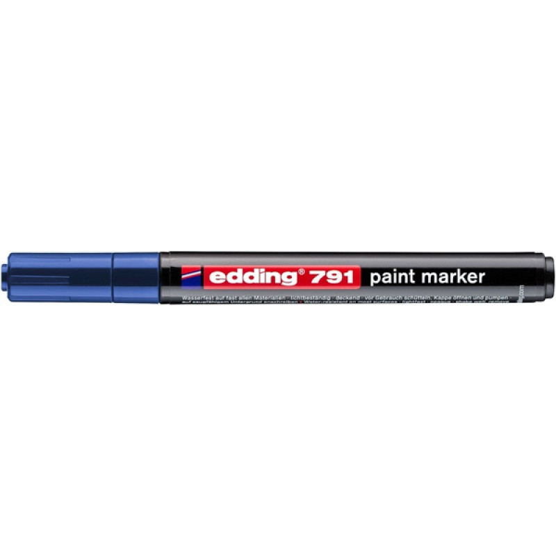 Marker olejowy e-791 EDDING, 1-2mm, niebieski