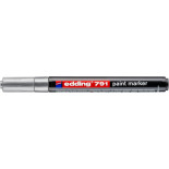 Marker olejowy e-791 EDDING, 1-2mm, srebrny