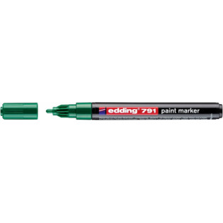 Marker olejowy e-791 EDDING, 1-2mm, zielony